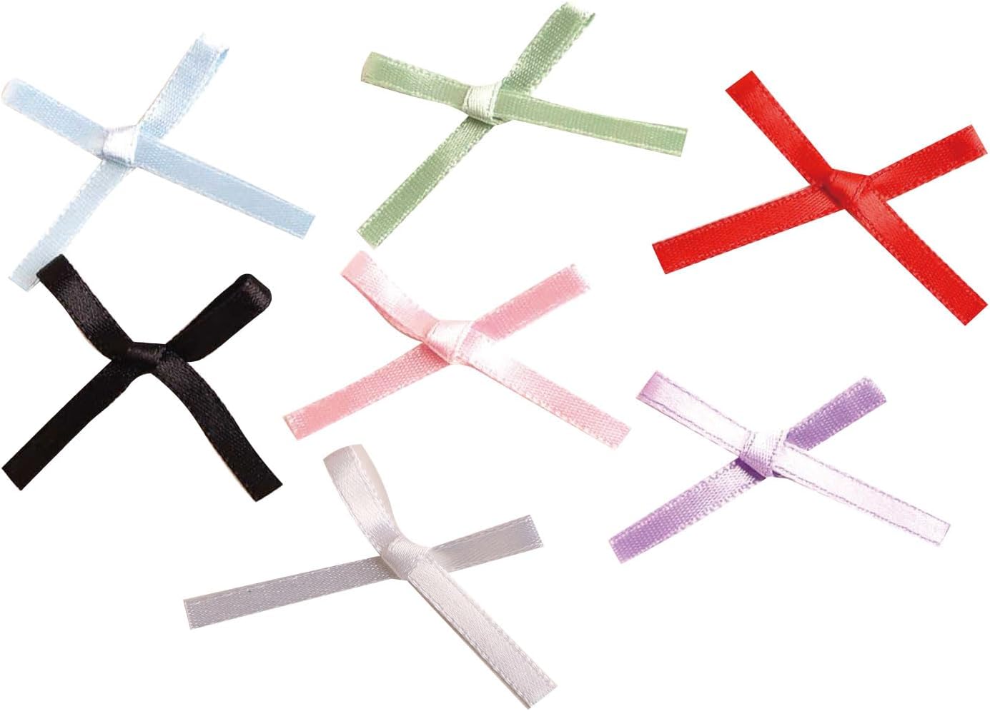 日本紐釦貿易 リボンパーツアソート サテンタイト 7個入 MOL-AST (ご注文単位1束)【直送品】