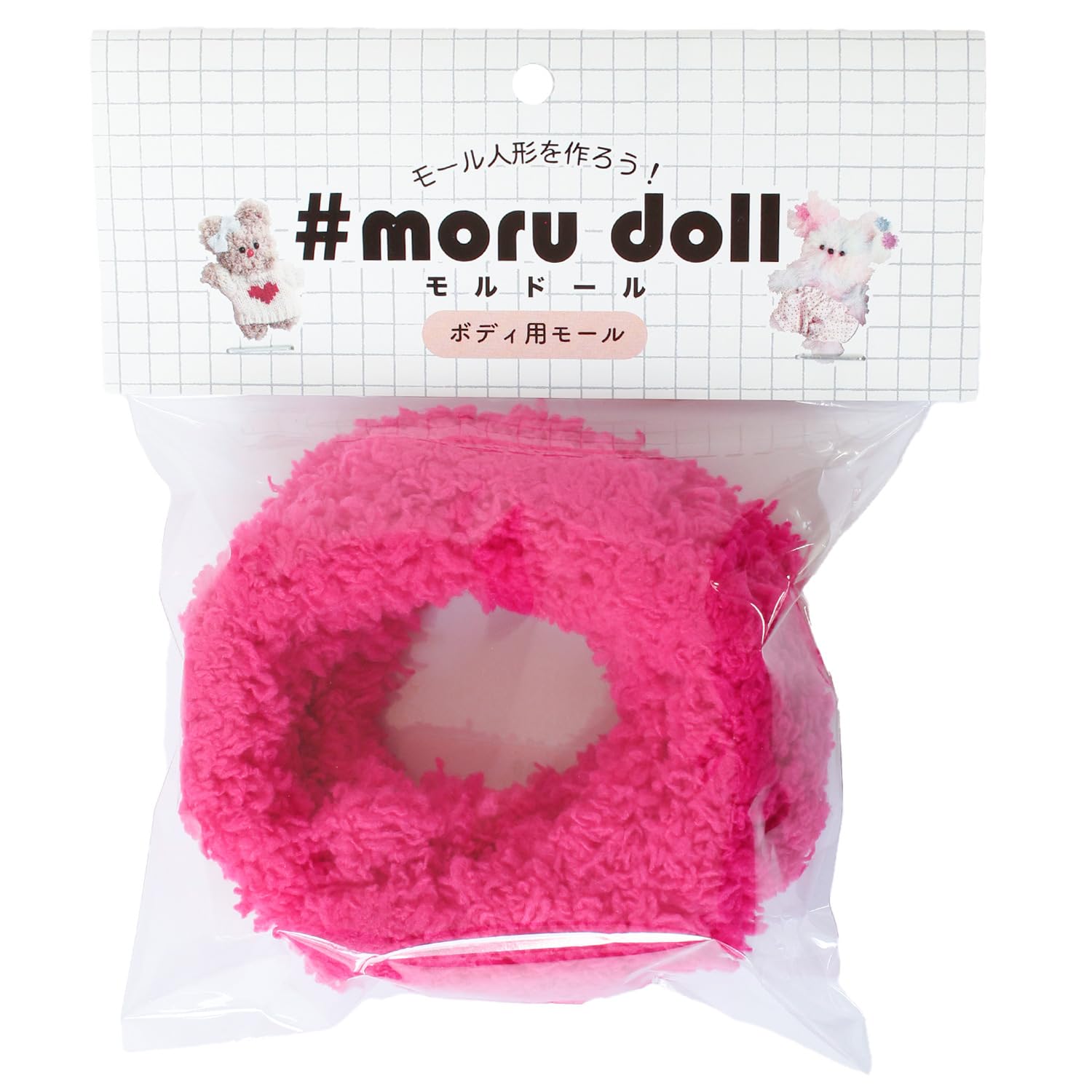 日本紐釦貿易 モルドール ベーシックモール ホットピンク MOL-A9 (ご注文単位1本)【直送品】