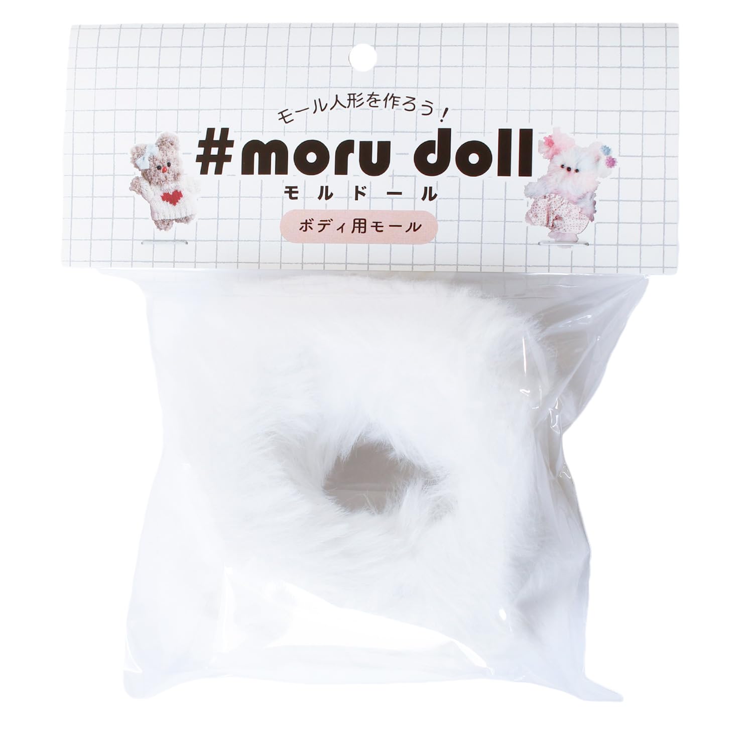 日本紐釦貿易 モルドール ミンクモール ホワイト MOL-B1 （ご注文単位1本）【直送品】