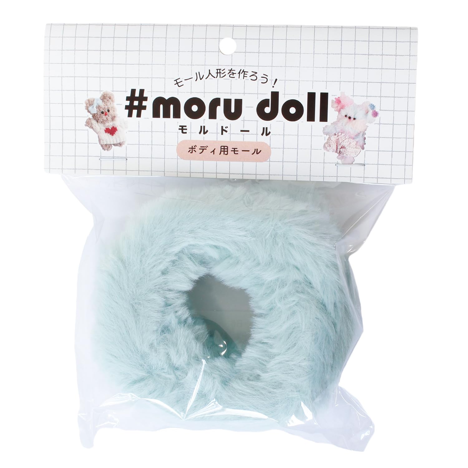 日本紐釦貿易 モルドール ミンクモール パステルブルー MOL-B6 （ご注文単位1本）【直送品】