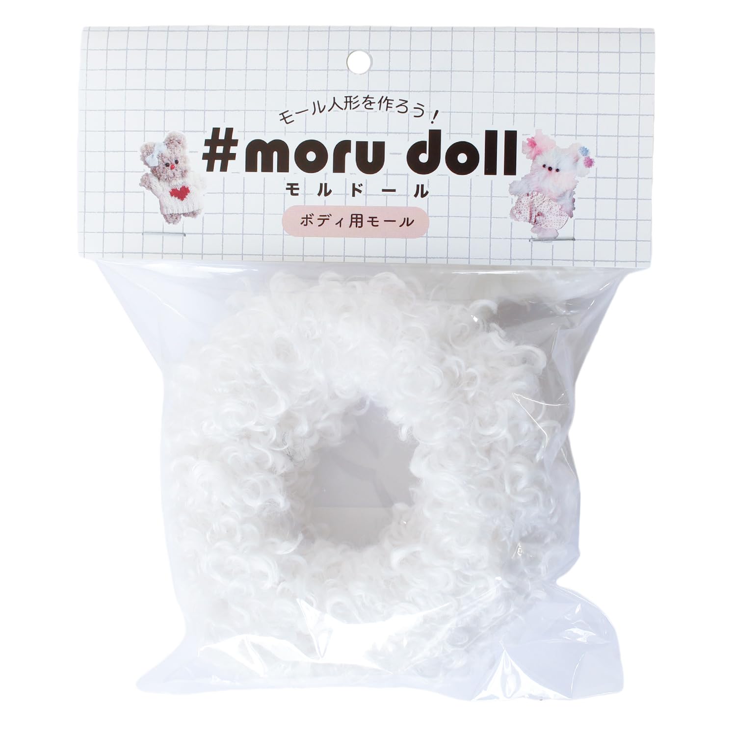 日本紐釦貿易 モルドール カーリーモール ホワイト MOL-C1 （ご注文単位1本）【直送品】