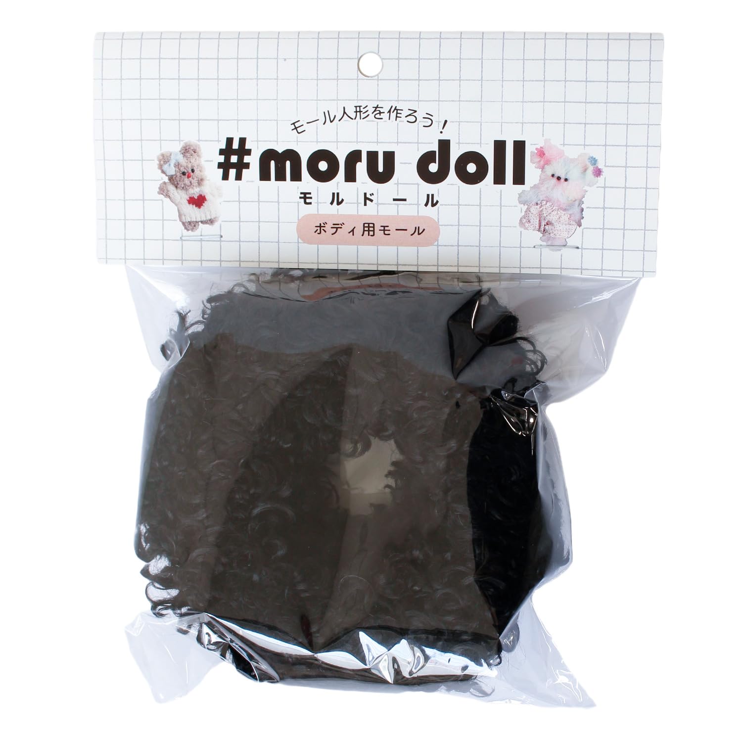 日本紐釦貿易 モルドール カーリーモール ブラック MOL-C3 (ご注文単位1本)【直送品】