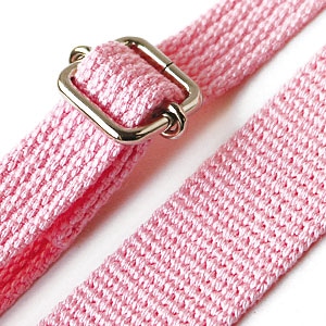 日本紐釦貿易 細巾アクリルショルダーストラップ パステルピンク DCH9844-16 （ご注文単位1本）【直送品】