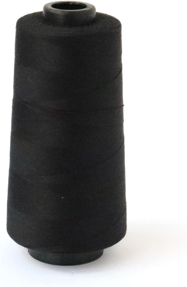 日本紐釦貿易 スパンミシン糸 60番 3000m巻 黒 SPUN-402 (ご注文単位1本)【直送品】