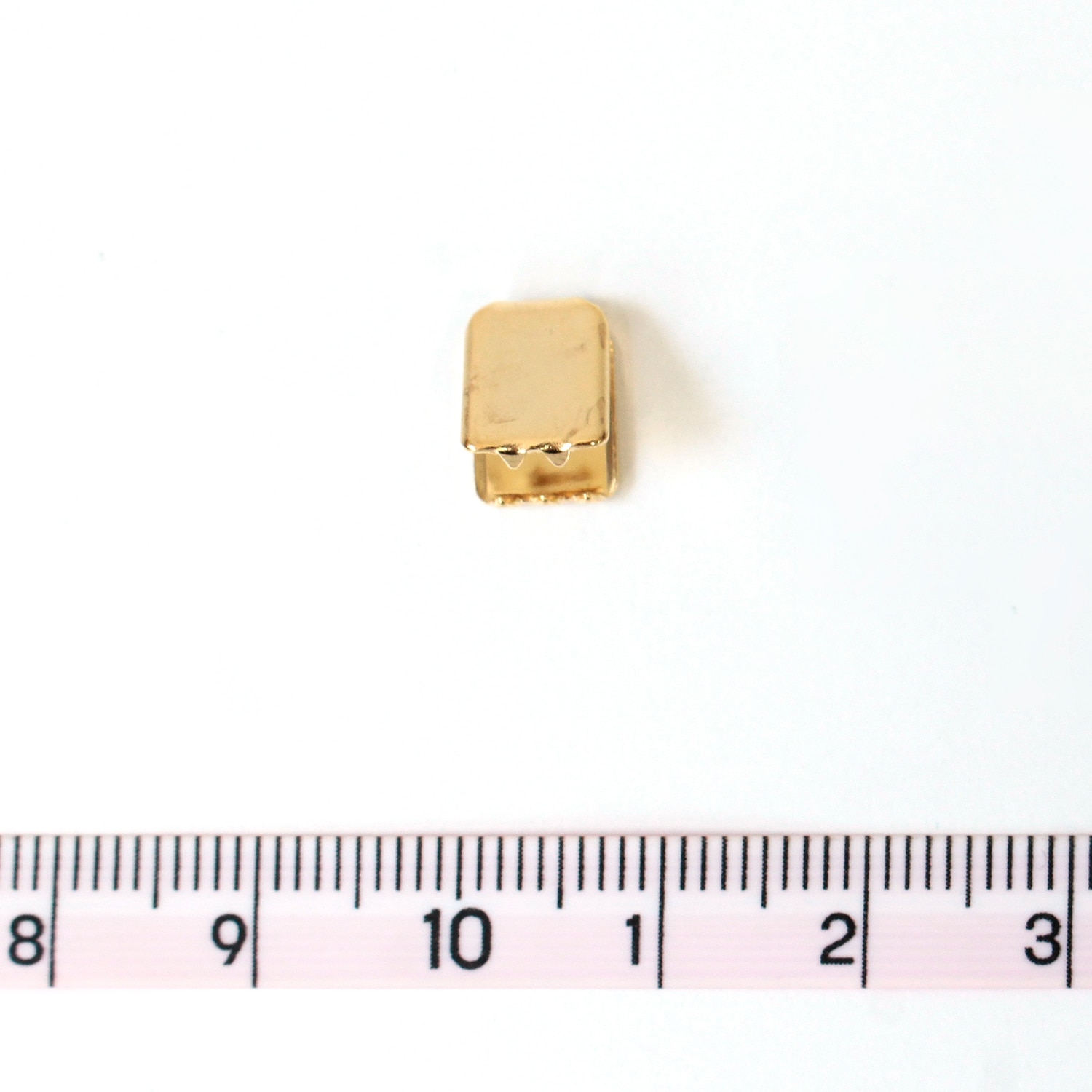 日本紐釦貿易 先止金具 7mm巾 12個 ゴールド SGM-W7-G (ご注文単位1束)【直送品】