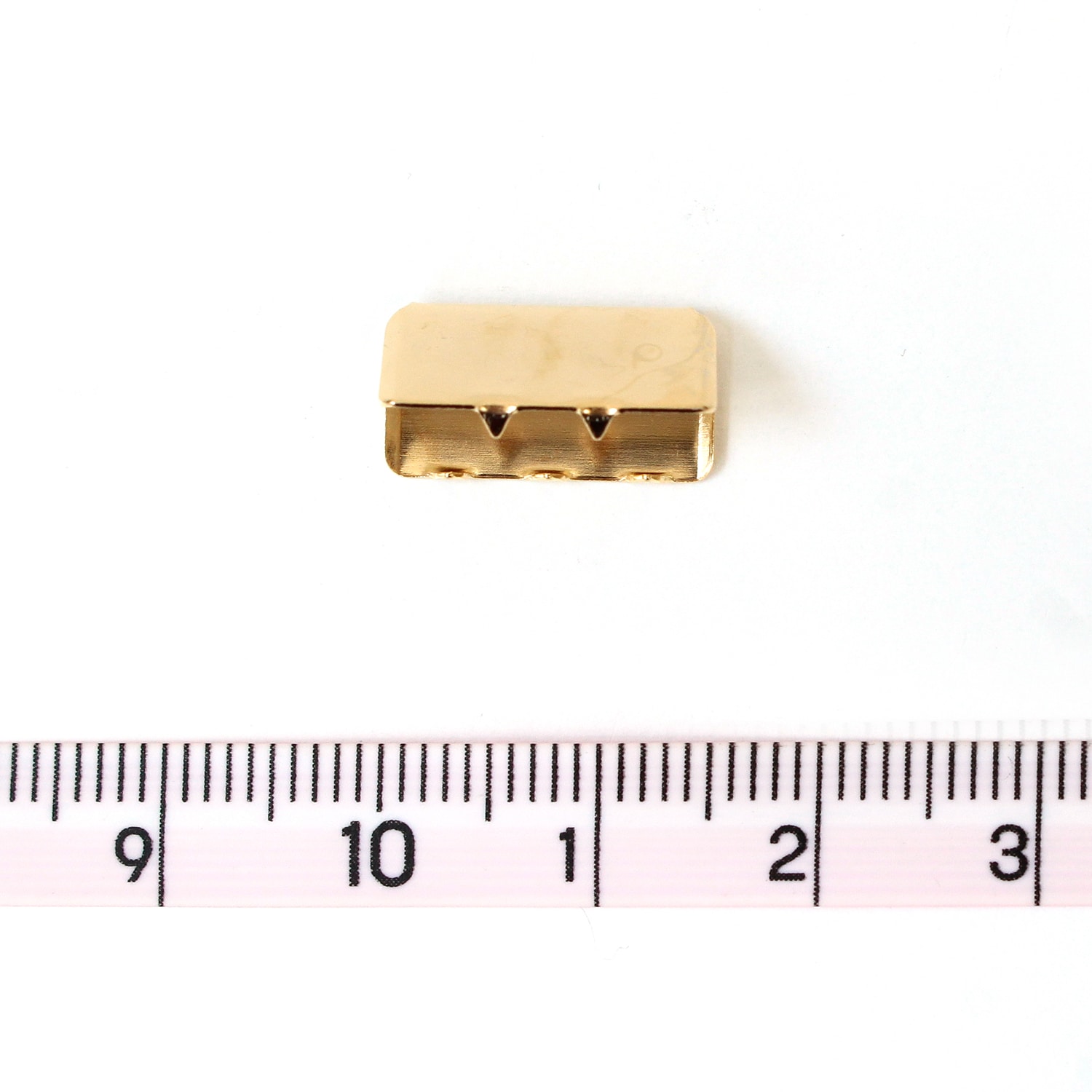 日本紐釦貿易 先止金具 15mm巾 12個 ゴールド SGM-W15-G (ご注文単位1束)【直送品】