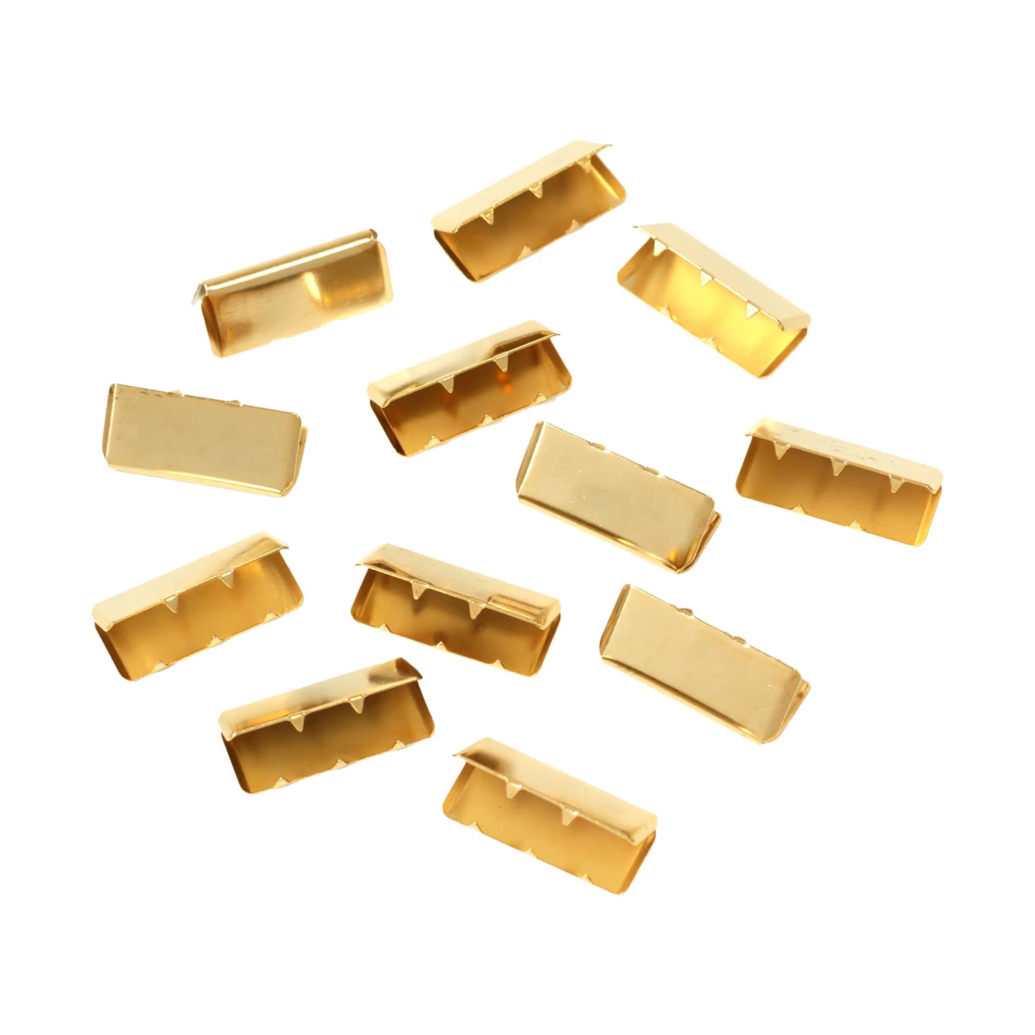 日本紐釦貿易 先止金具 20mm巾 12個 ゴールド SGM-W20-G （ご注文単位1束）【直送品】