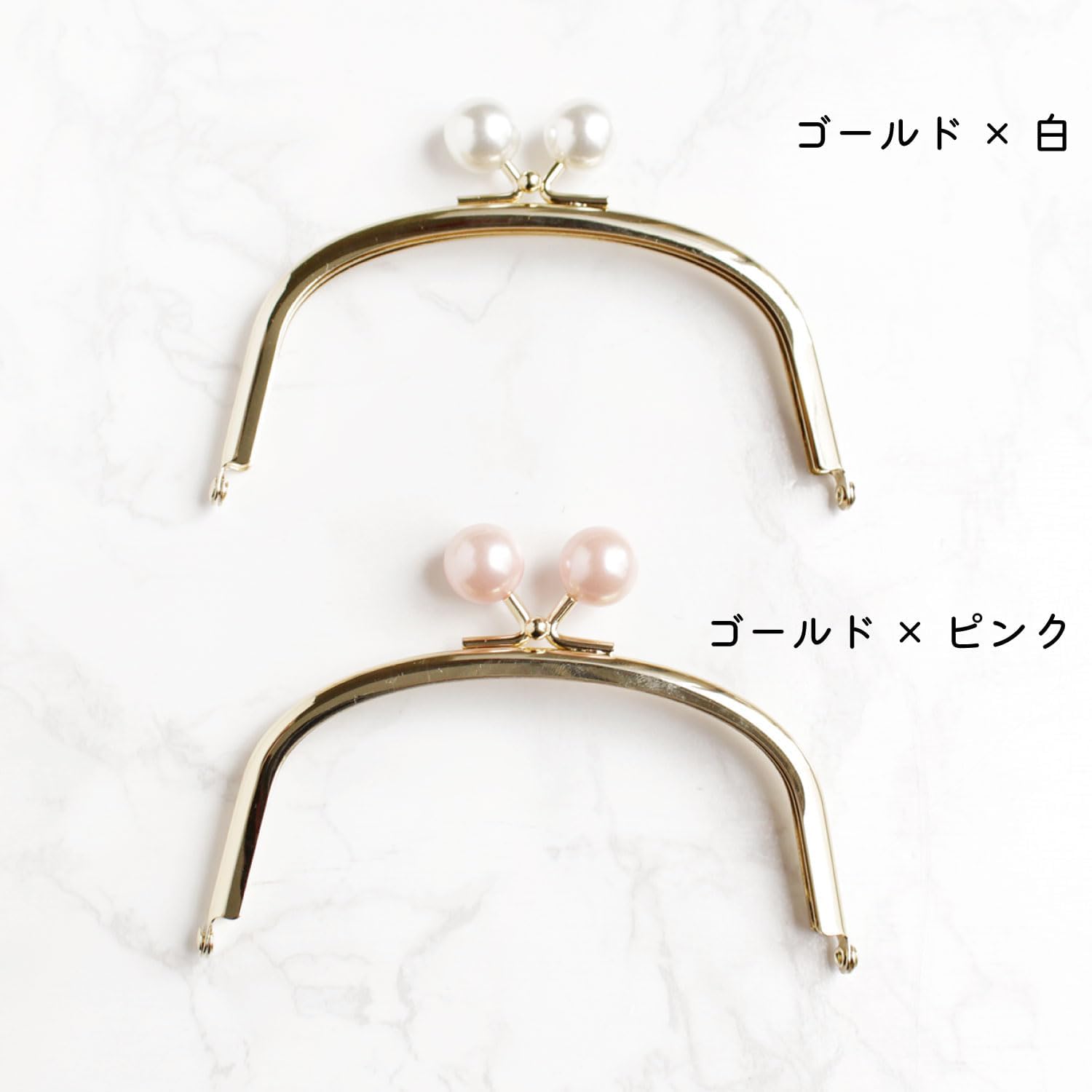 日本紐釦貿易 パール付口金 シルバー×ホワイト TYK2S-PW (ご注文単位1個)【直送品】