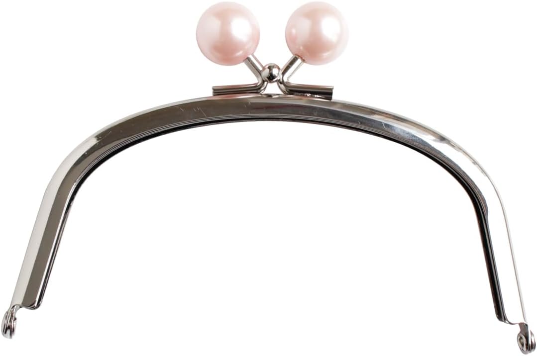 日本紐釦貿易 パール付口金 シルバー×ピンク TYK2S-PP (ご注文単位1個)【直送品】