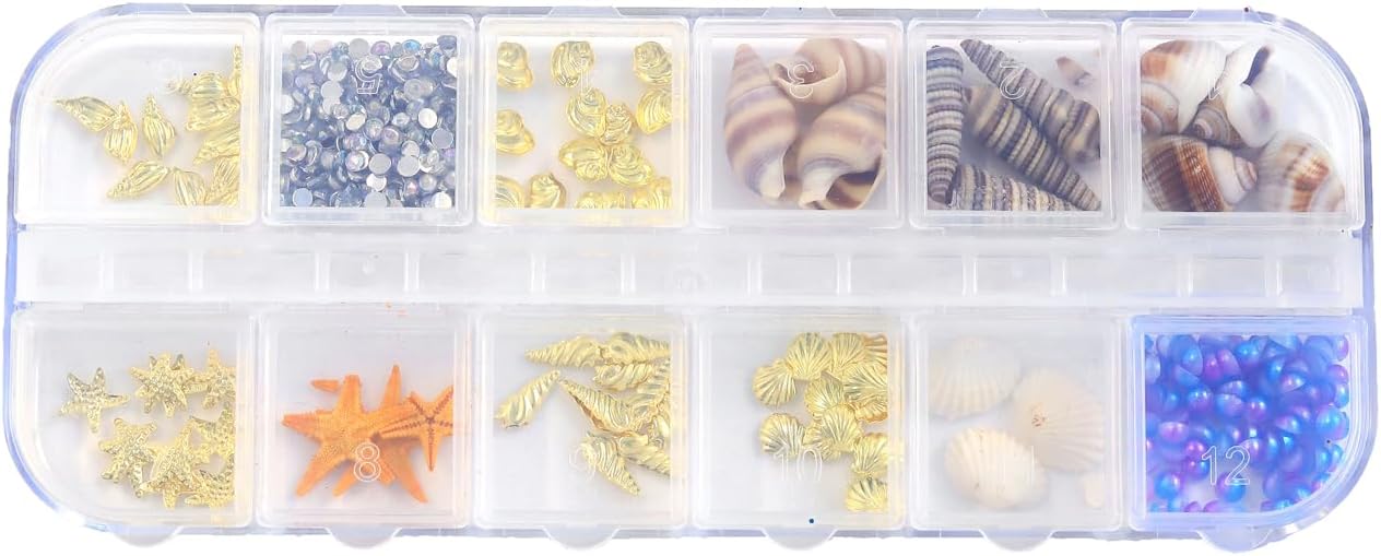 日本紐釦貿易 海パーツ 約2～5mm/30g ミックス KE-SEA （ご注文単位1束）【直送品】