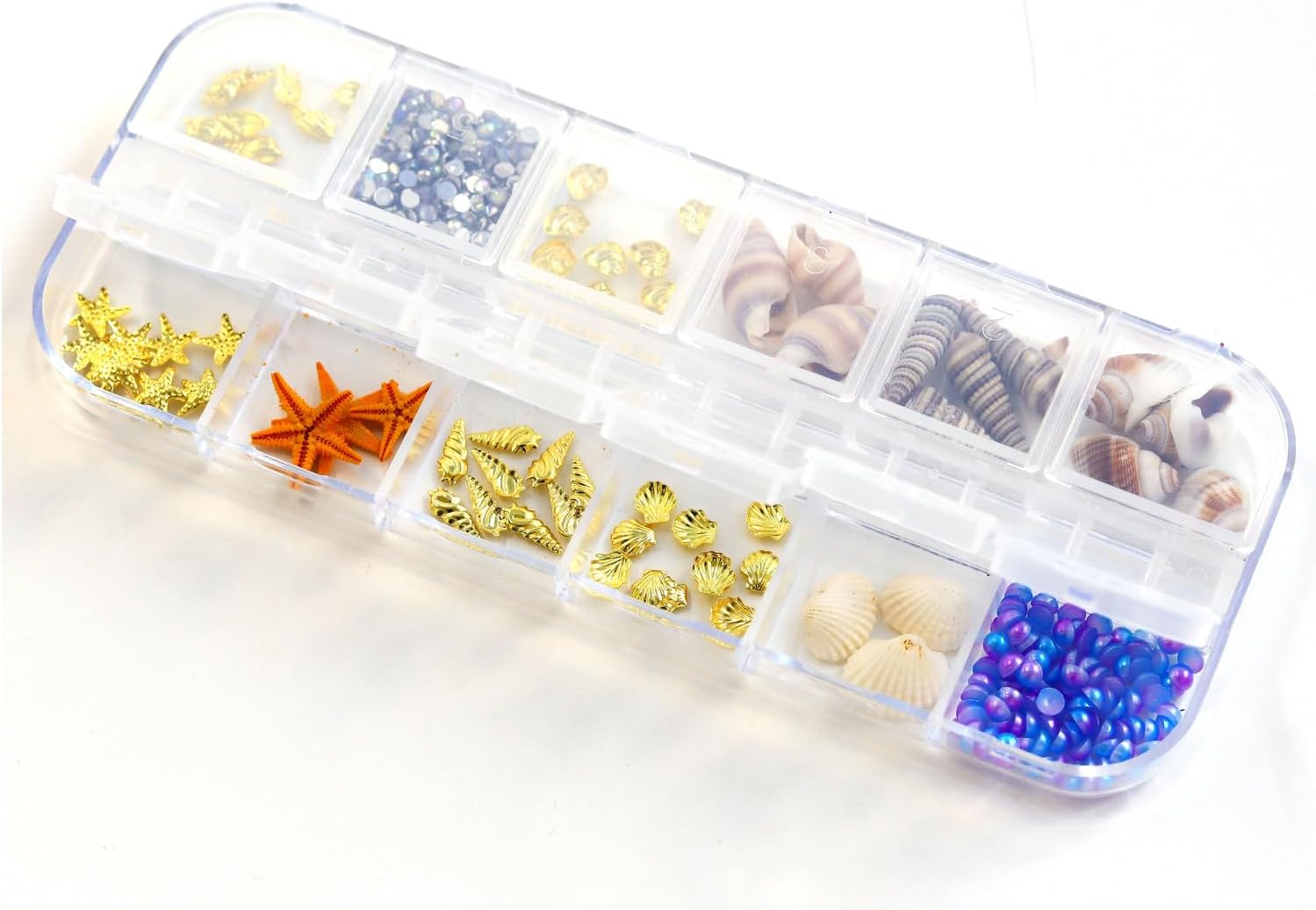 日本紐釦貿易 海パーツ 約2～5mm/30g ミックス KE-SEA （ご注文単位1束）【直送品】