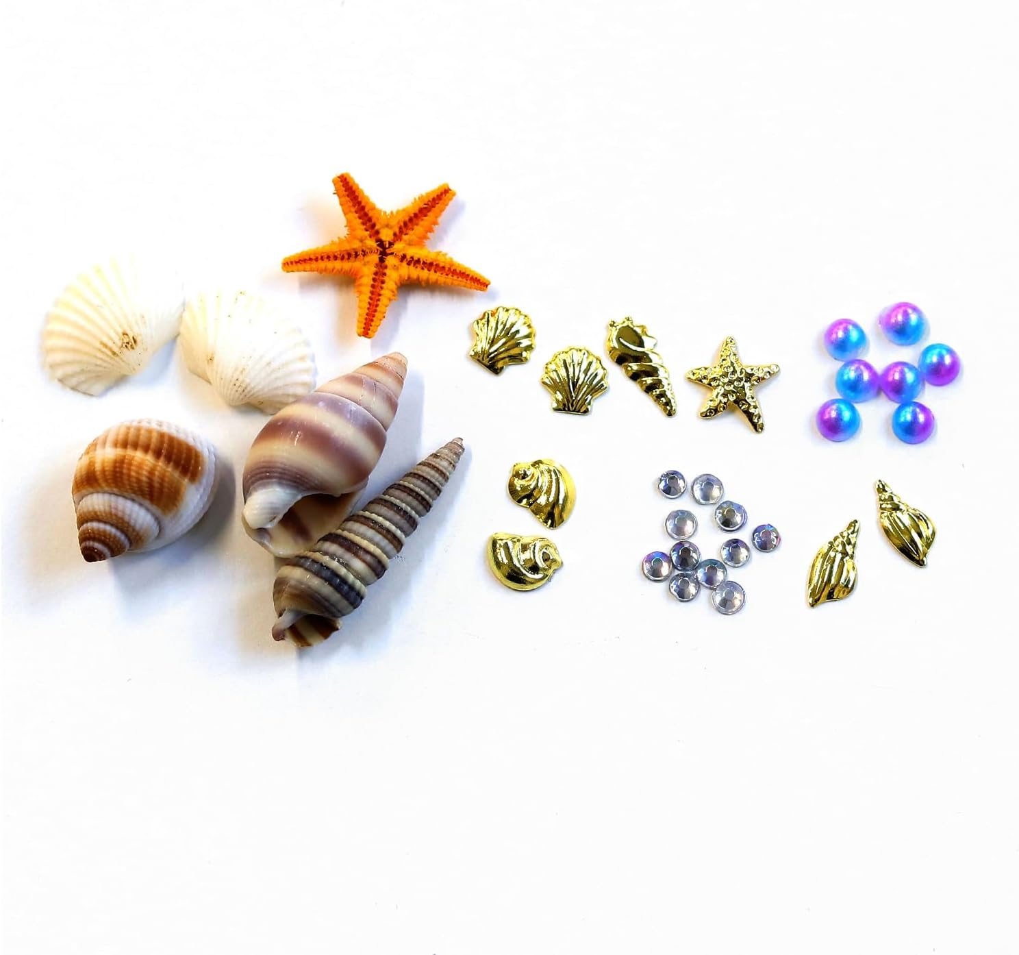 日本紐釦貿易 海パーツ 約2～5mm/30g ミックス KE-SEA （ご注文単位1束）【直送品】