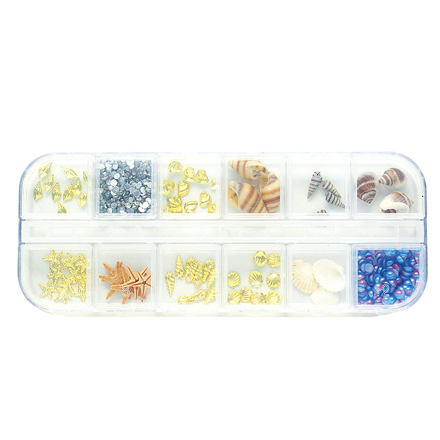 日本紐釦貿易 海パーツ 約2～5mm/30g ミックス KE-SEA （ご注文単位1束）【直送品】