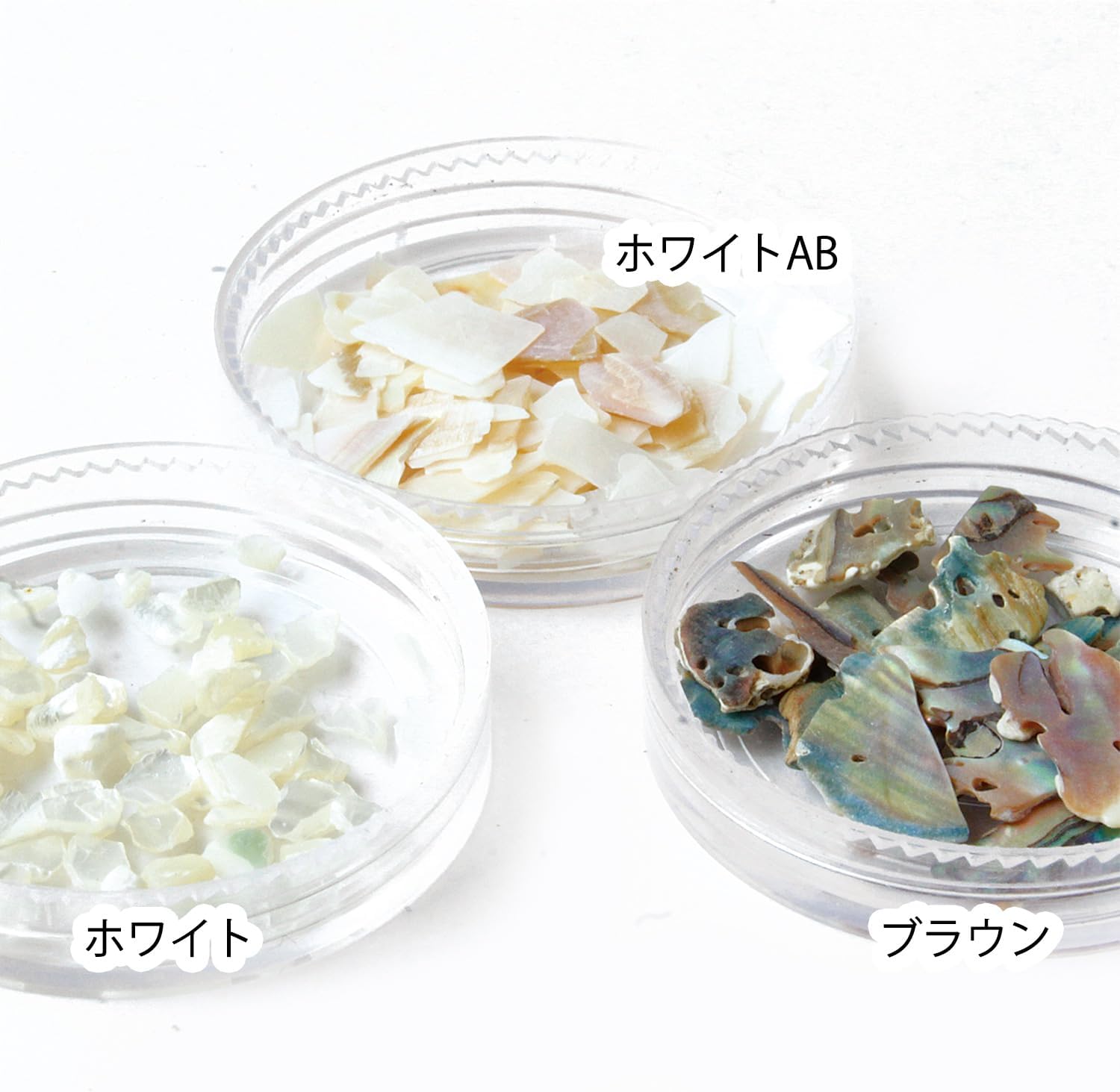 日本紐釦貿易 シェルチップ 2~2.9g/1個 3色セット T10-N (ご注文単位1個)【直送品】