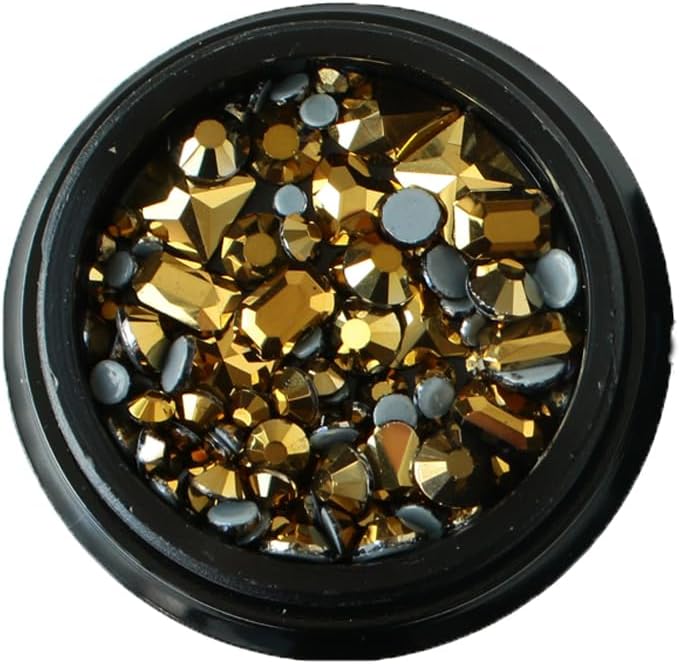 日本紐釦貿易 フラットストーンミックス 約2.9g/1個 4色セット T10-P (ご注文単位1個)【直送品】