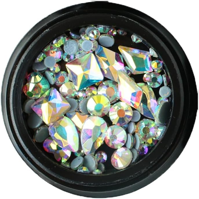 日本紐釦貿易 フラットストーンミックス 約2.9g/1個 4色セット T10-P (ご注文単位1個)【直送品】