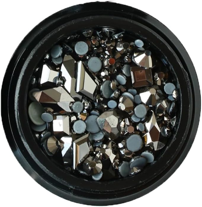 日本紐釦貿易 フラットストーンミックス 約2.9g/1個 4色セット T10-P (ご注文単位1個)【直送品】