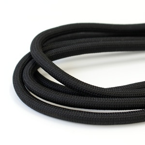 日本紐釦貿易 持ち手用ポリエステルコード 約φ8mm 20m巻 コスモブラック KEC800-1-20M （ご注文単位1巻）【直送品】