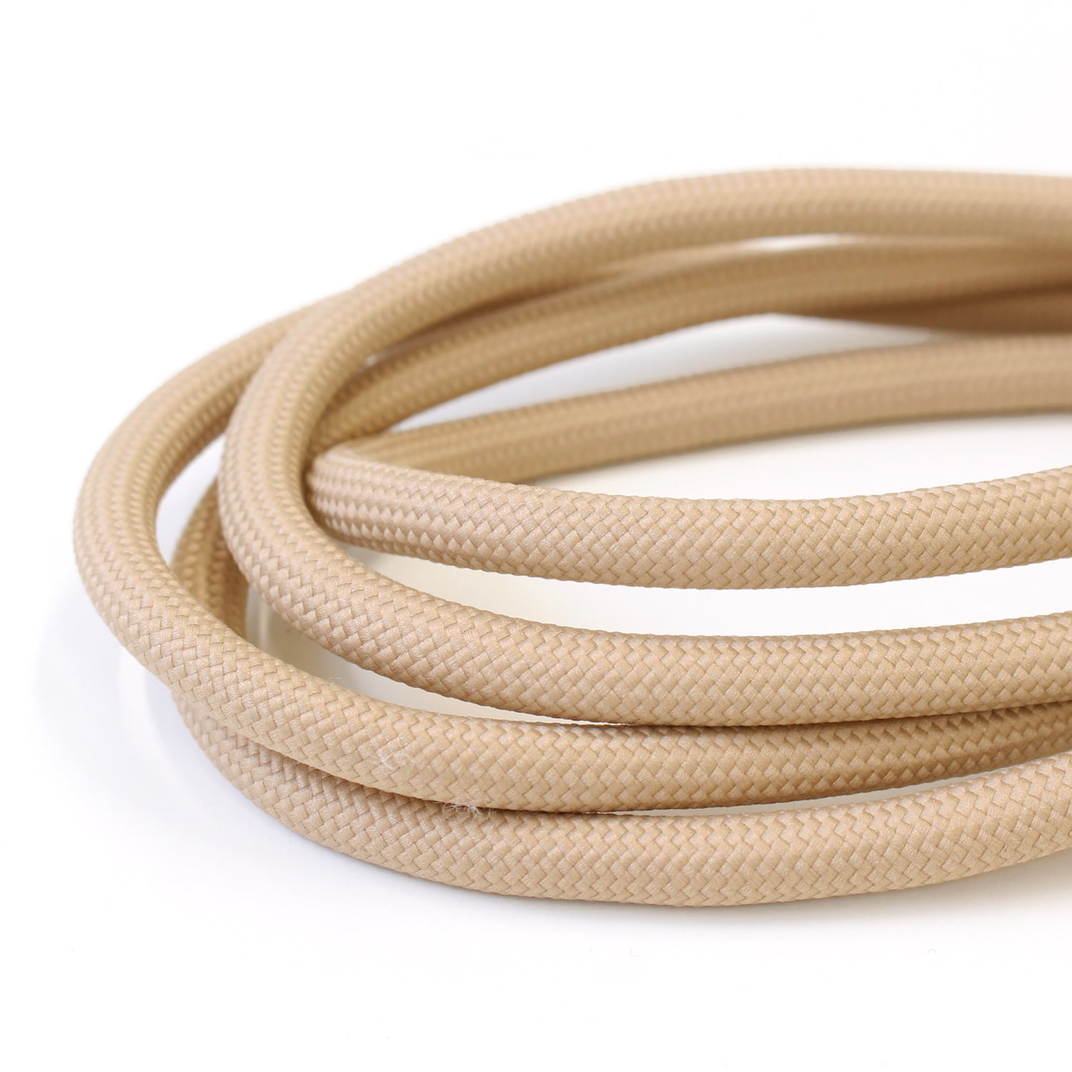 日本紐釦貿易 持ち手用ポリエステルコード 約φ8mm 20m巻 サンドベージュ KEC800-15-20M (ご注文単位1巻)【直送品】