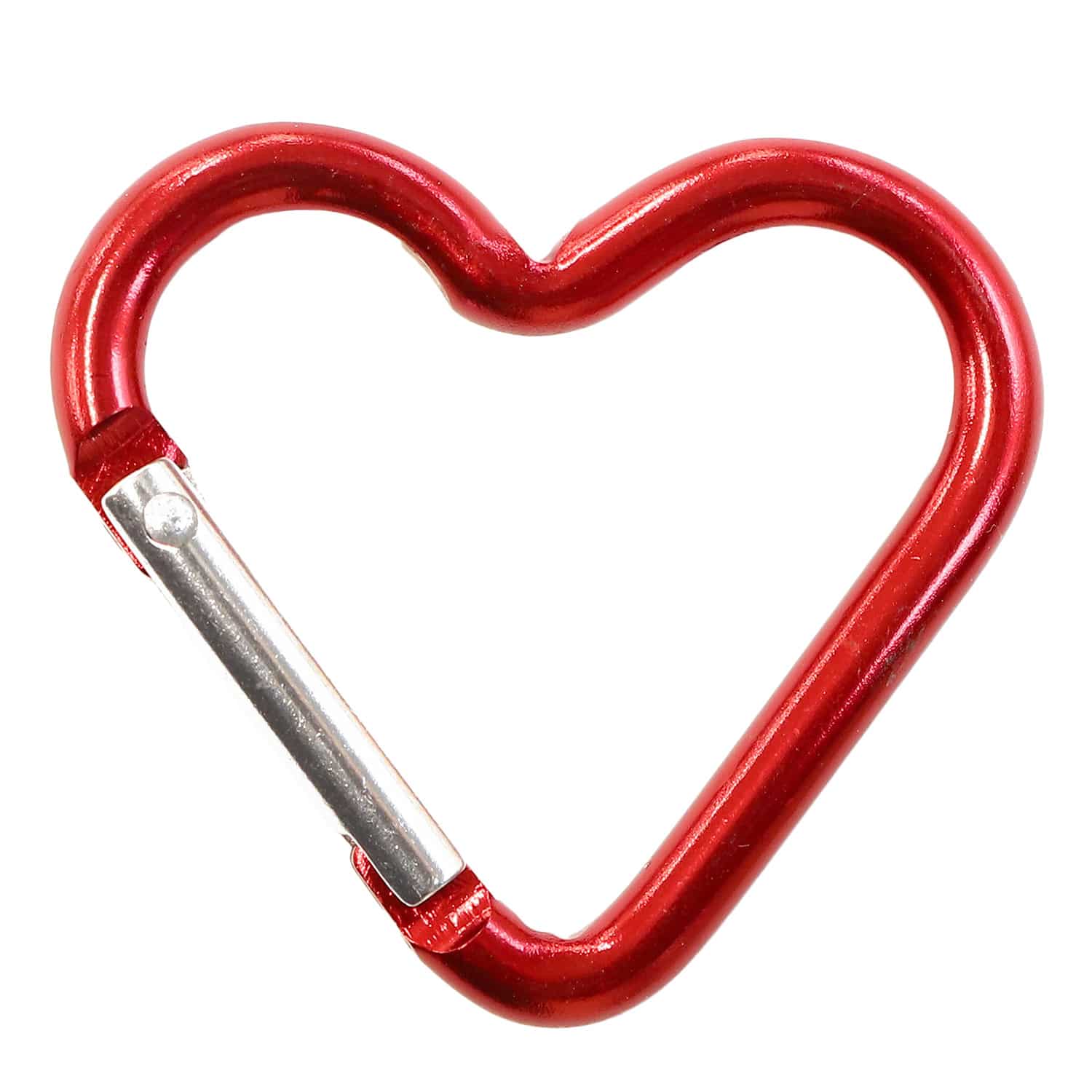日本紐釦貿易 アルミカラビナ ハート 約44×43ｍｍ 1個 レッド KEK2-R （ご注文単位1個）【直送品】
