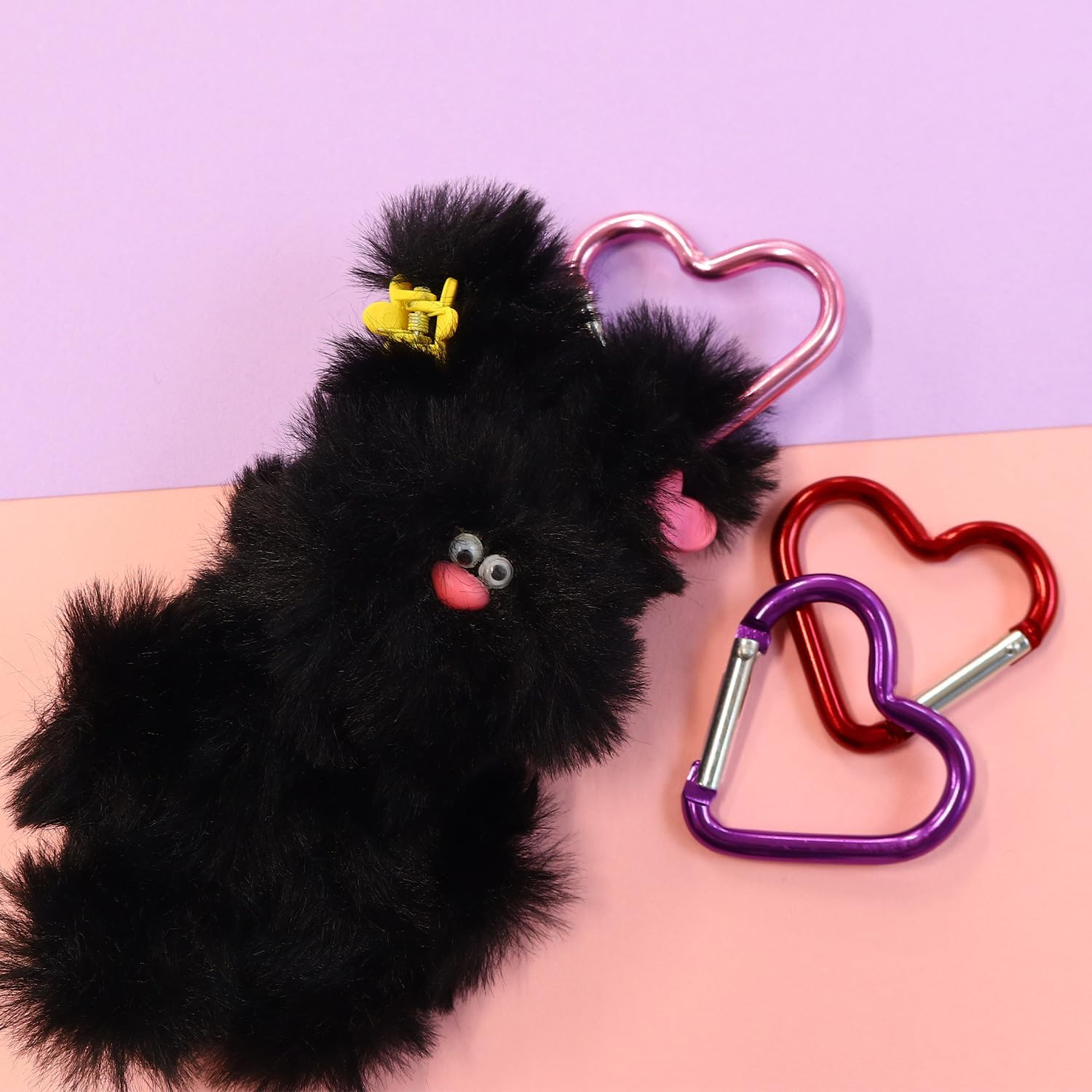 日本紐釦貿易 アルミカラビナ ハート 約44×43mm 1個 レッド KEK2-R (ご注文単位1個)【直送品】