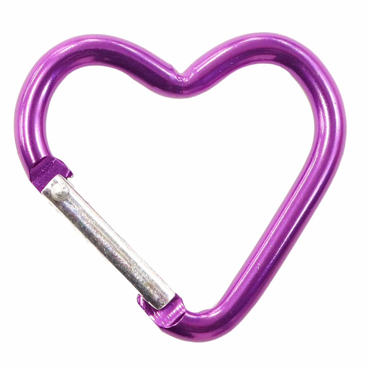 日本紐釦貿易 アルミカラビナ ハート 約44×43ｍｍ 1個 ラベンダー KEK2-LV （ご注文単位1個）【直送品】