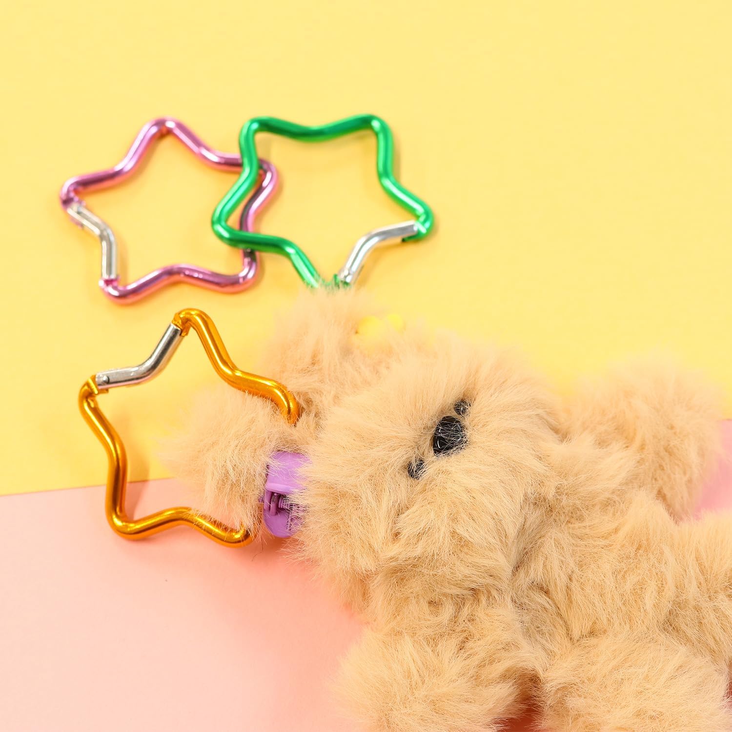 日本紐釦貿易 アルミカラビナ スター 約48ｍｍ 1個 レッド KEK3-R （ご注文単位1個）【直送品】