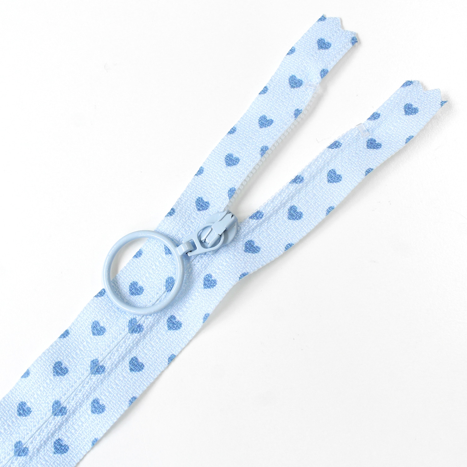 日本紐釦貿易 ハート柄プリントファスナー 20cm 6本セット PRF20-HT6MIX (ご注文単位1束)【直送品】