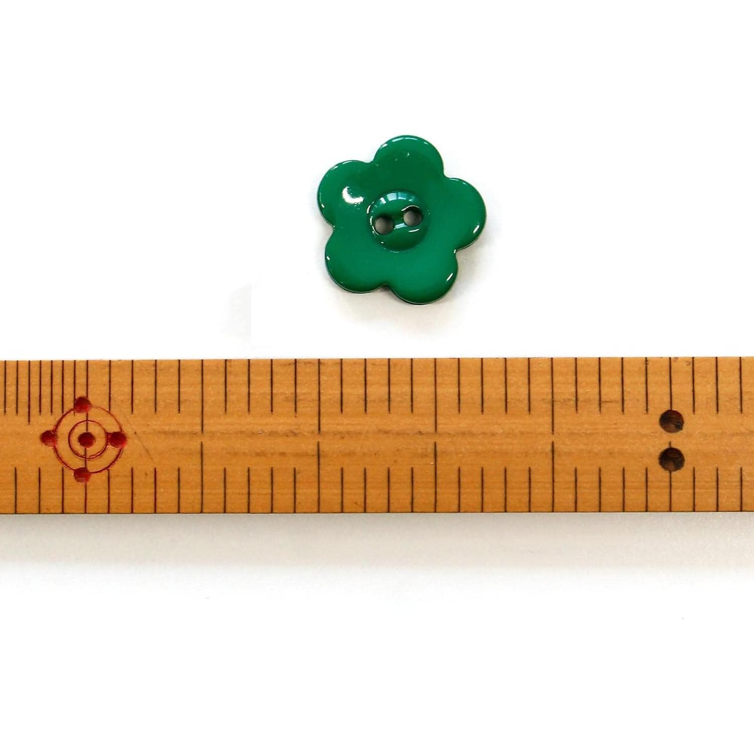 日本紐釦貿易 花型カラーボタン アソートセット 15mm 6個入 白 CG9730-W （ご注文単位1束）【直送品】