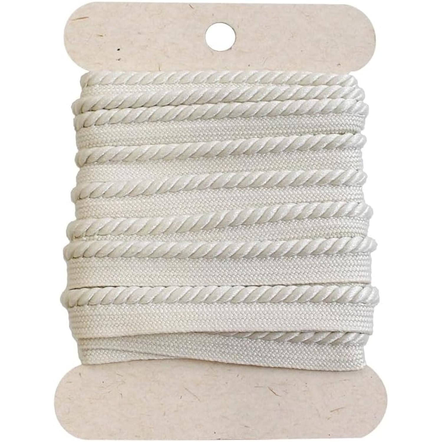 日本紐釦貿易 (Nippon Chuko) ツイストパイピングコード 2.5m巻 4巻セット アイボリー DC0153-27-4P （ご注文単位1束）【直送品】