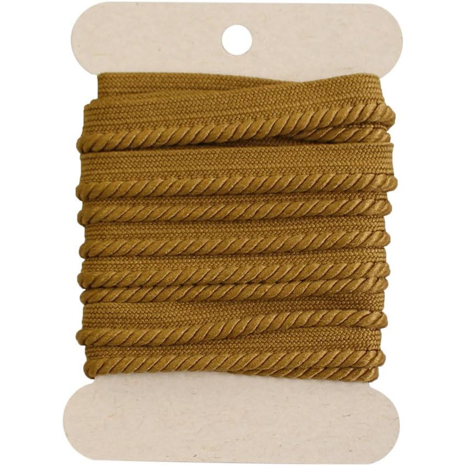 日本紐釦貿易 (Nippon Chuko) ツイストパイピングコード 2.5m巻 4巻セット 金茶 DC0153-40-4P （ご注文単位1束）【直送品】