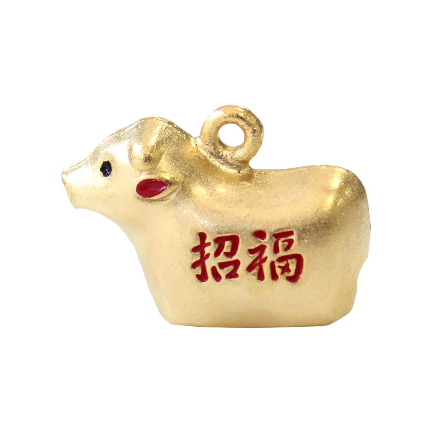 日本紐釦貿易 (Nippon Chuko) 招福干支鈴 丑 約Ｗ25×H18mm 1個入 CF111 （ご注文単位1束）【直送品】