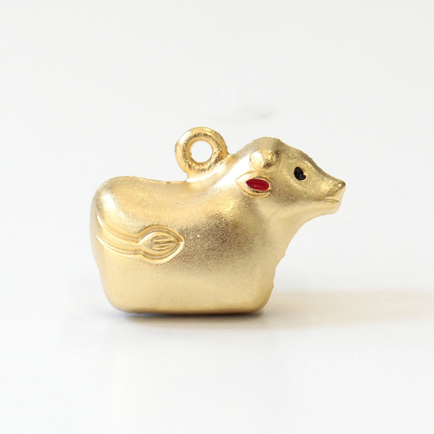 日本紐釦貿易 (Nippon Chuko) 招福干支鈴 丑 約W25×H18mm 1個入 CF111 (ご注文単位1束)【直送品】