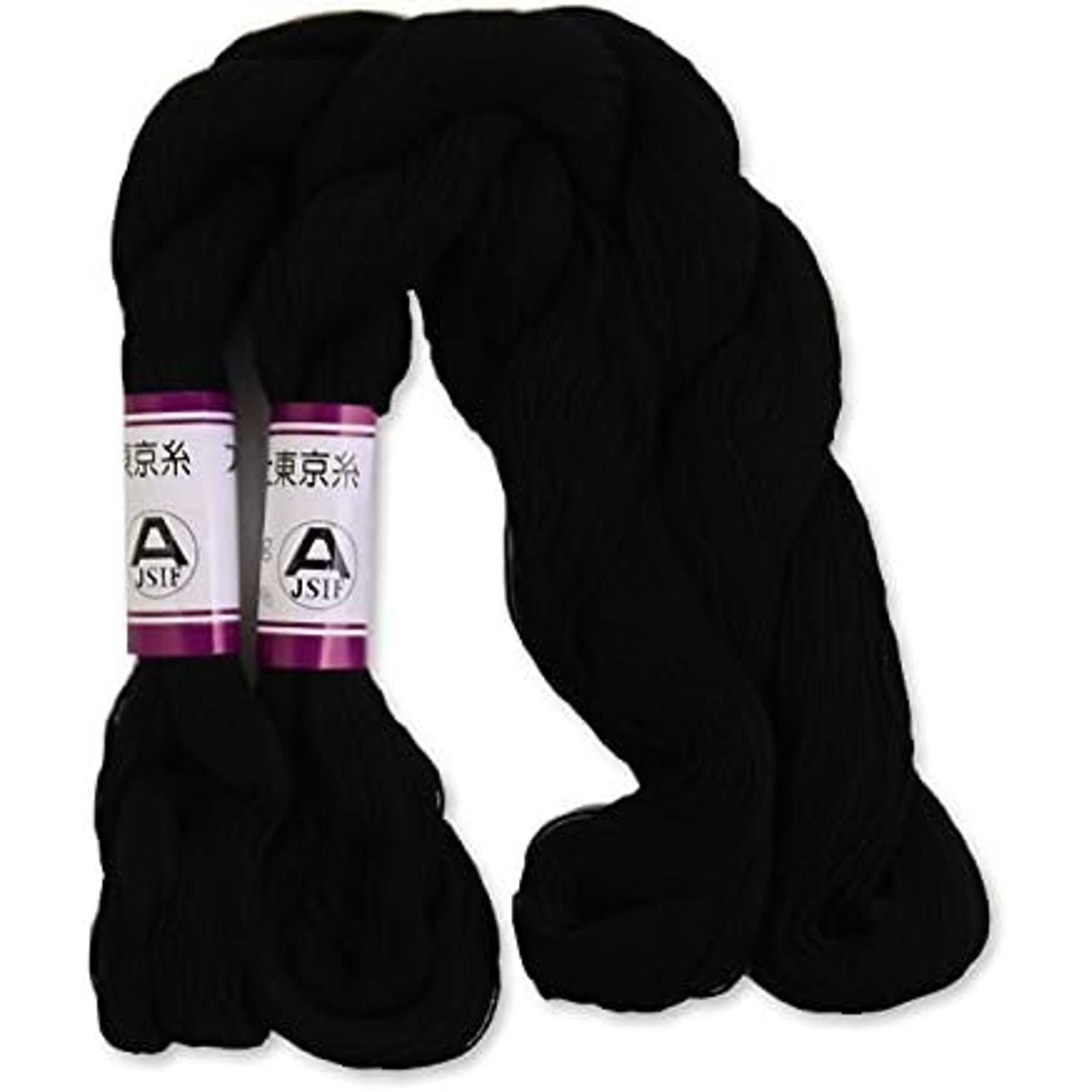 日本紐釦貿易 フジボウカタン 東京糸 黒 2本入 F9-2 （ご注文単位1束）【直送品】