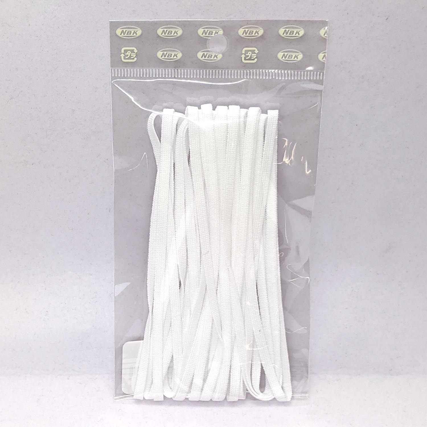 日本紐釦貿易 マスクゴム 5m 白 5コール 白 NCT5-0 (ご注文単位1束)【直送品】