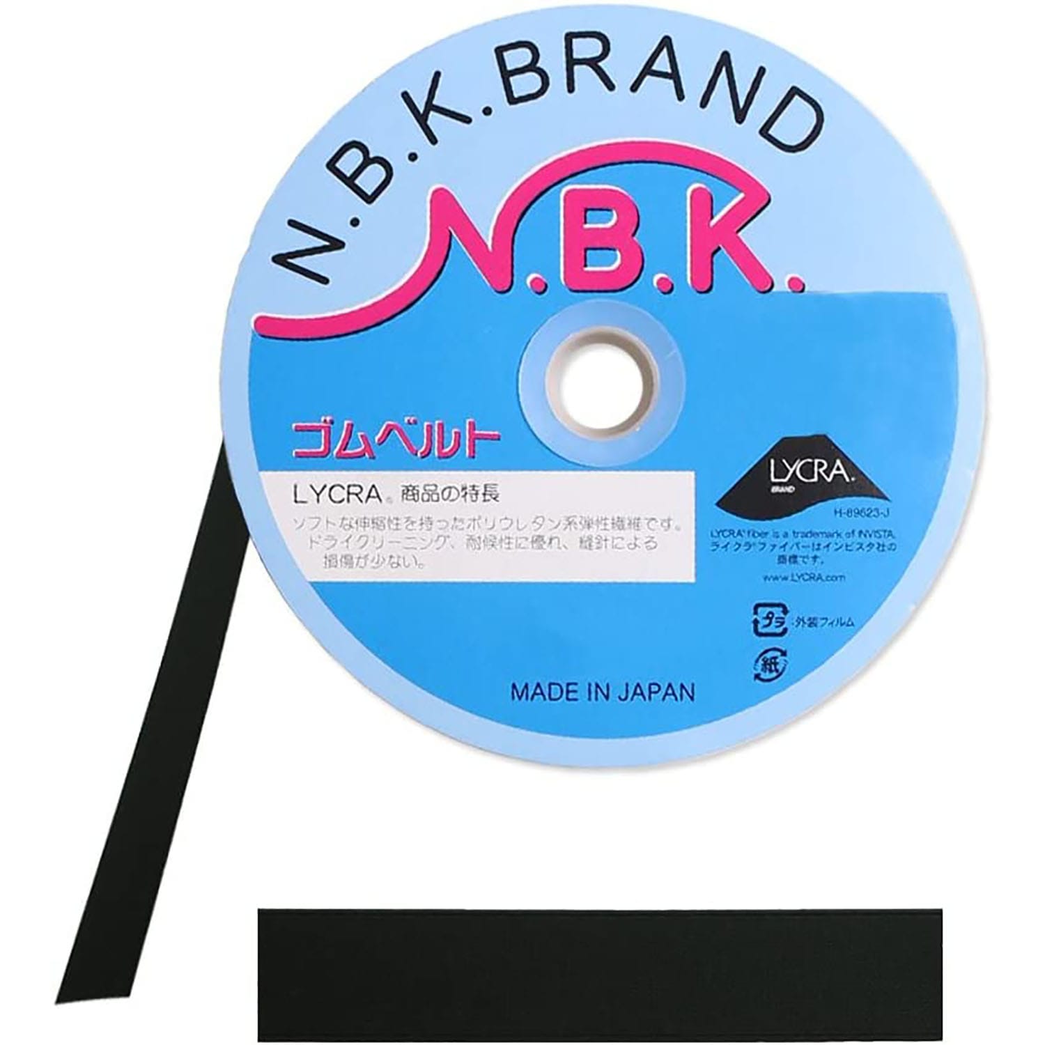 日本紐釦貿易 ニホンチューコー オリゴム 30mm×30m巻 黒 F10-ORI30-B-30 （ご注文単位1巻）【直送品】