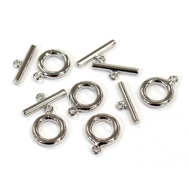 日本紐釦貿易(Nippon Chuko) マンテル 丸型 大 5組入 シルバー A4-S 1袋（ご注文単位1袋）【直送品】