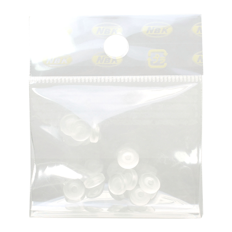 日本紐釦貿易 イヤリング用シリコンカバー10個入り φ7mm クリア A12-433 1袋（ご注文単位1袋）【直送品】