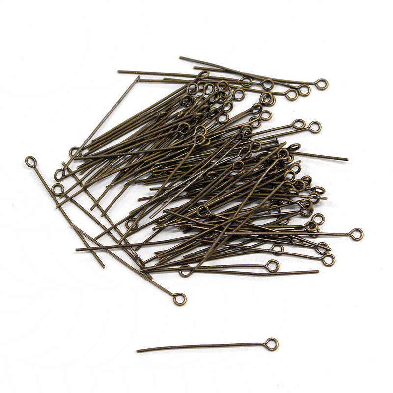 日本紐釦貿易(Nippon Chuko) 9ピン 0.7×30mm 約100本入 アンティークゴールド A12-35 1袋（ご注文単位1袋）【直送品】