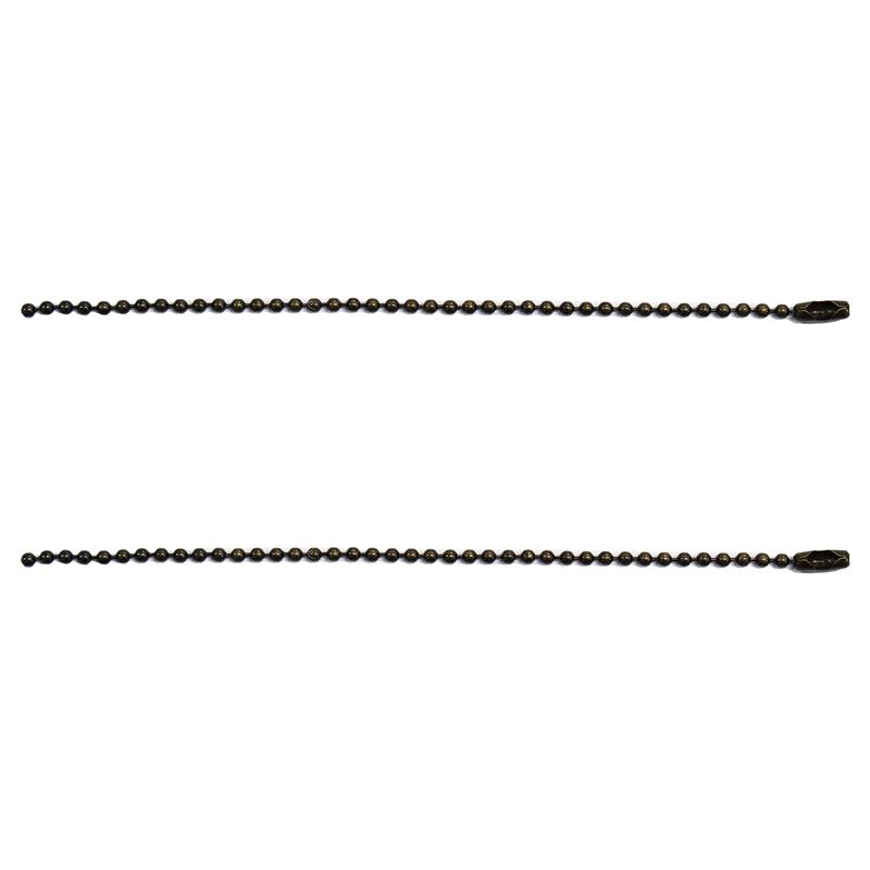 日本紐釦貿易(Nippon Chuko) ボールチェーン φ2.3mm×全長14cm 2本入 アンティークゴールド NS246-2T 1袋(ご注文単位1袋)【直送品】