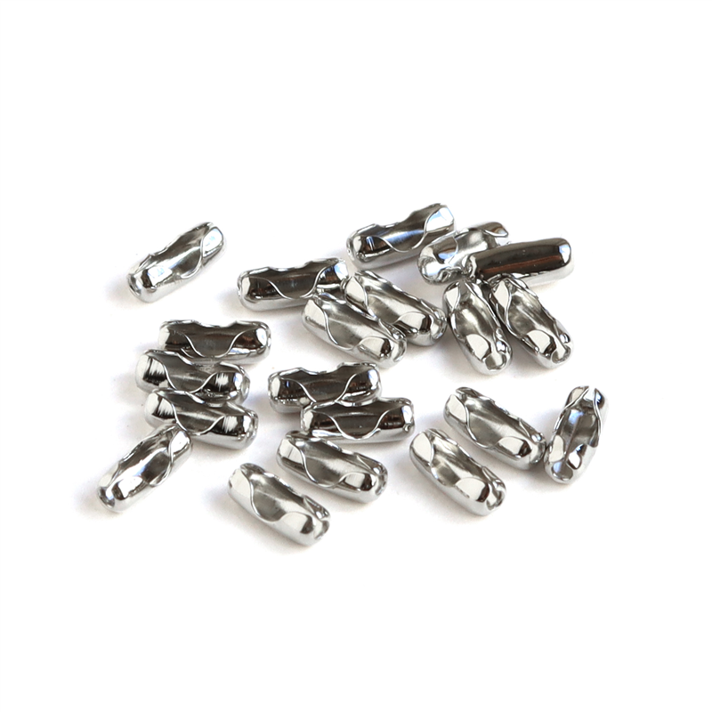 日本紐釦貿易(Nippon Chuko)NBK ボールチェーン用コネクター 1.5mm 20個 シルバー KE514-S 1袋(ご注文単位1袋)【直送品】