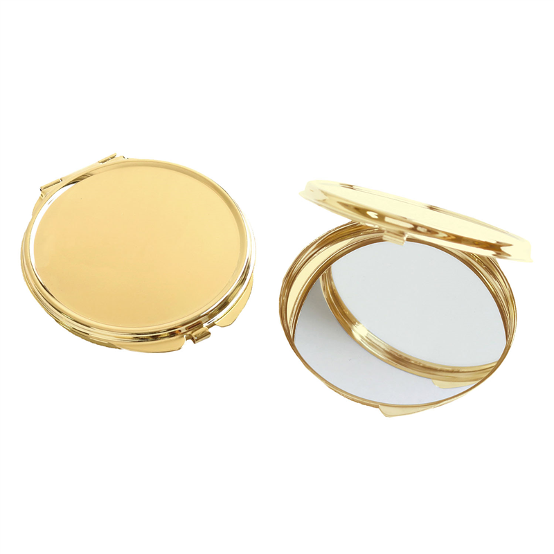 日本紐釦貿易 コンパクトミラー 丸 ゴールド W6.2×H6.6cm 10個 KE272-G-10 1袋（ご注文単位1袋）【直送品】