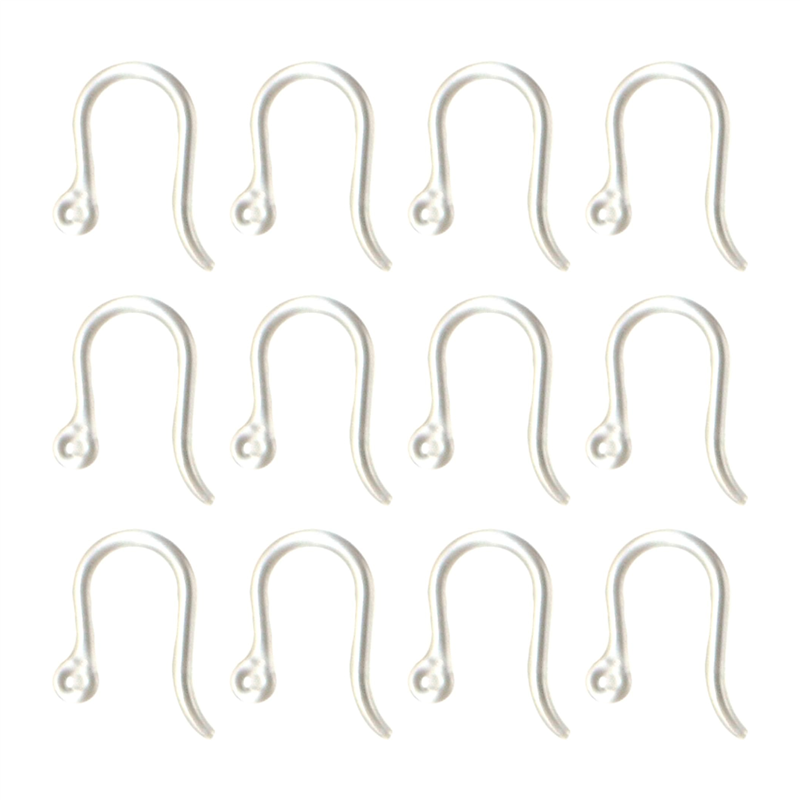 日本紐釦貿易(Nippon Chuko)NBK 樹脂フックピアス クリア 30組入 クリア KE191-30 1袋(ご注文単位1袋)【直送品】