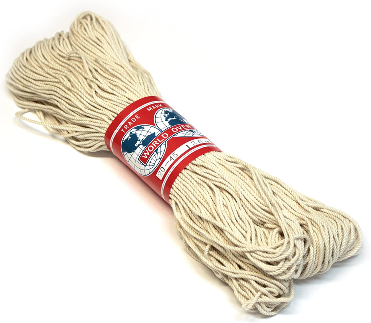 日本紐釦貿易 綿コード マクラメ紐 径2.5mm 130m巻 20-45 (ご注文単位1巻)【直送品】