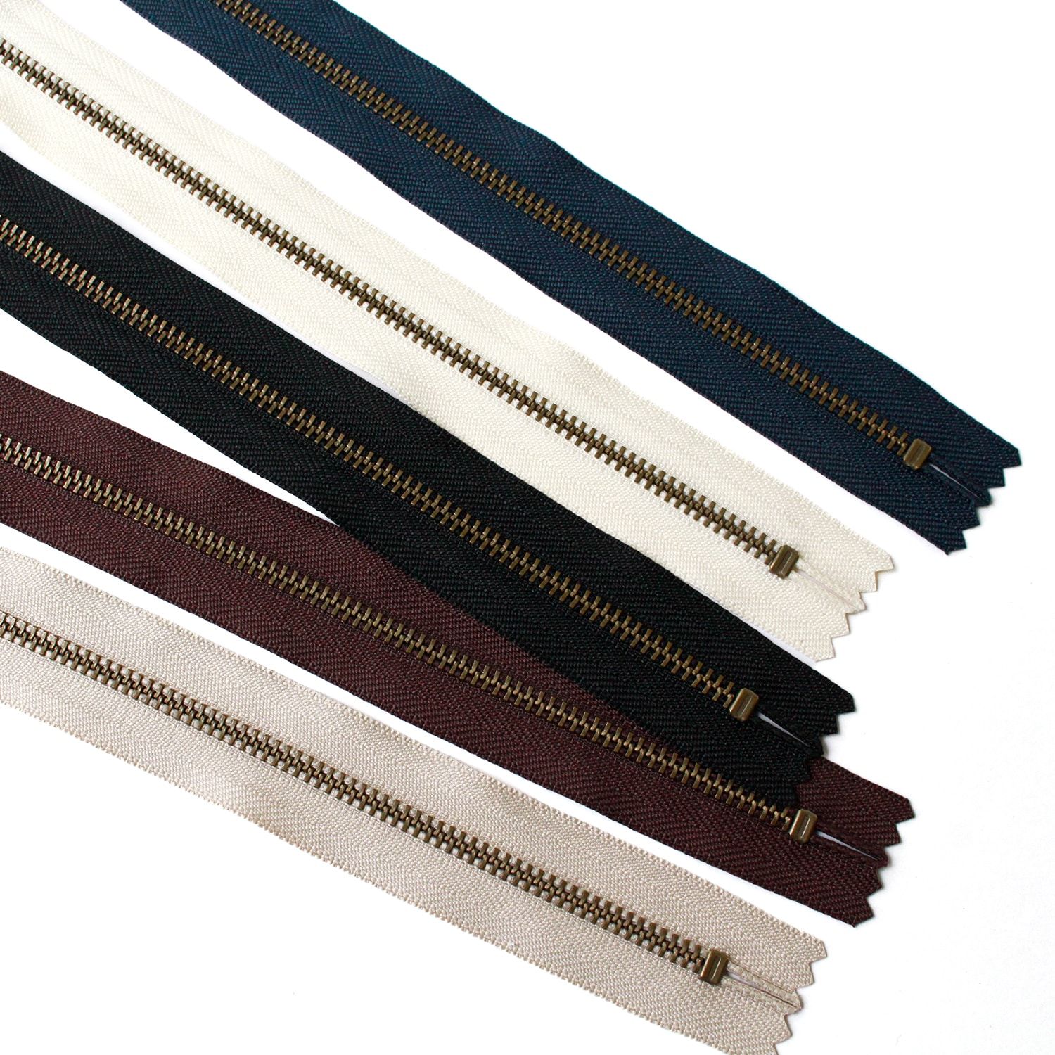 日本紐釦貿易 Y.K.K レザー用 30cm AG 5色セット 4LFAG30-5MIX (ご注文単位1束)【直送品】