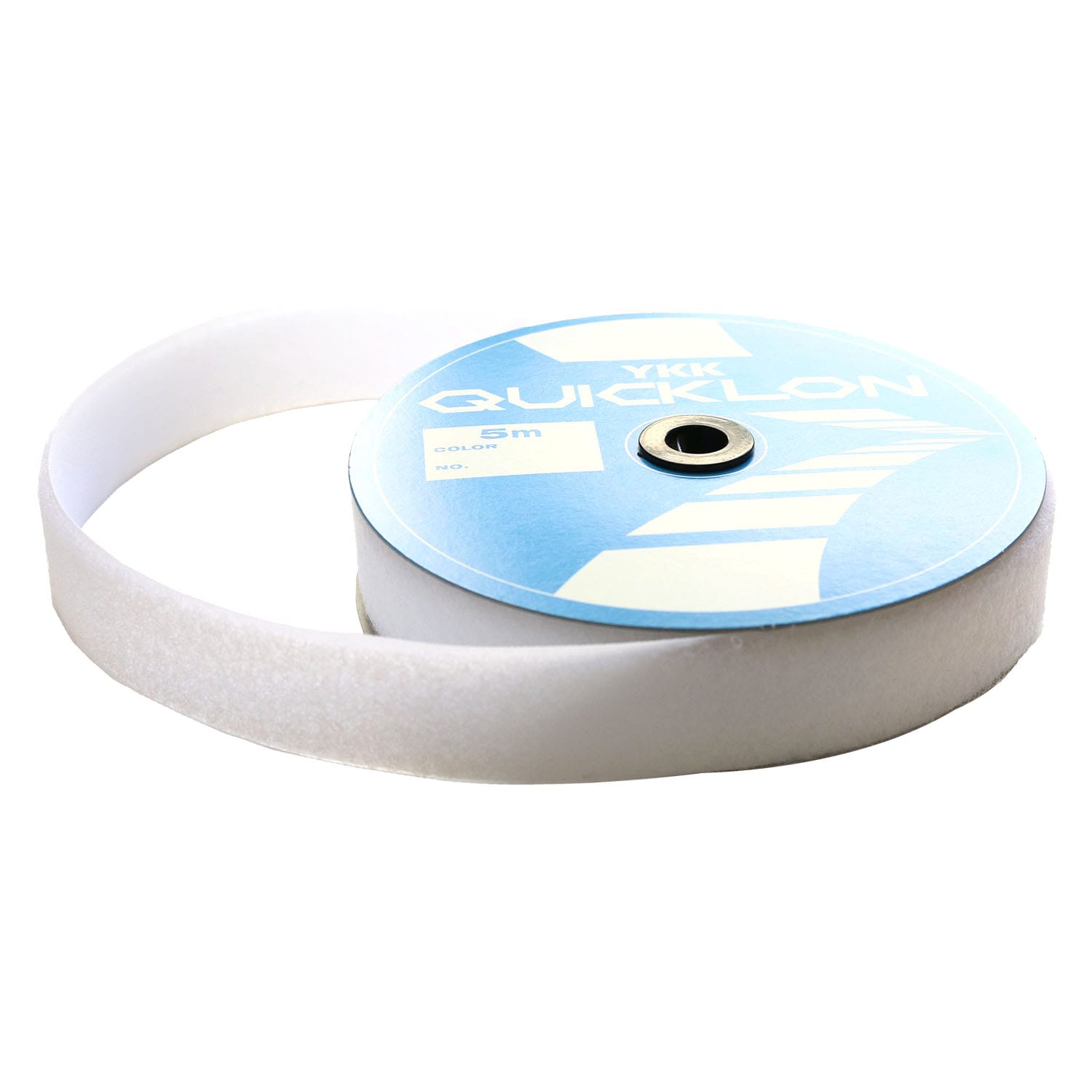 日本紐釦貿易 Y.K.K クイックロン モヘア B面 縫い付けタイプ 白 巾2.5cm×5m巻 QN25-501-5B (ご注文単位1巻)【直送品】
