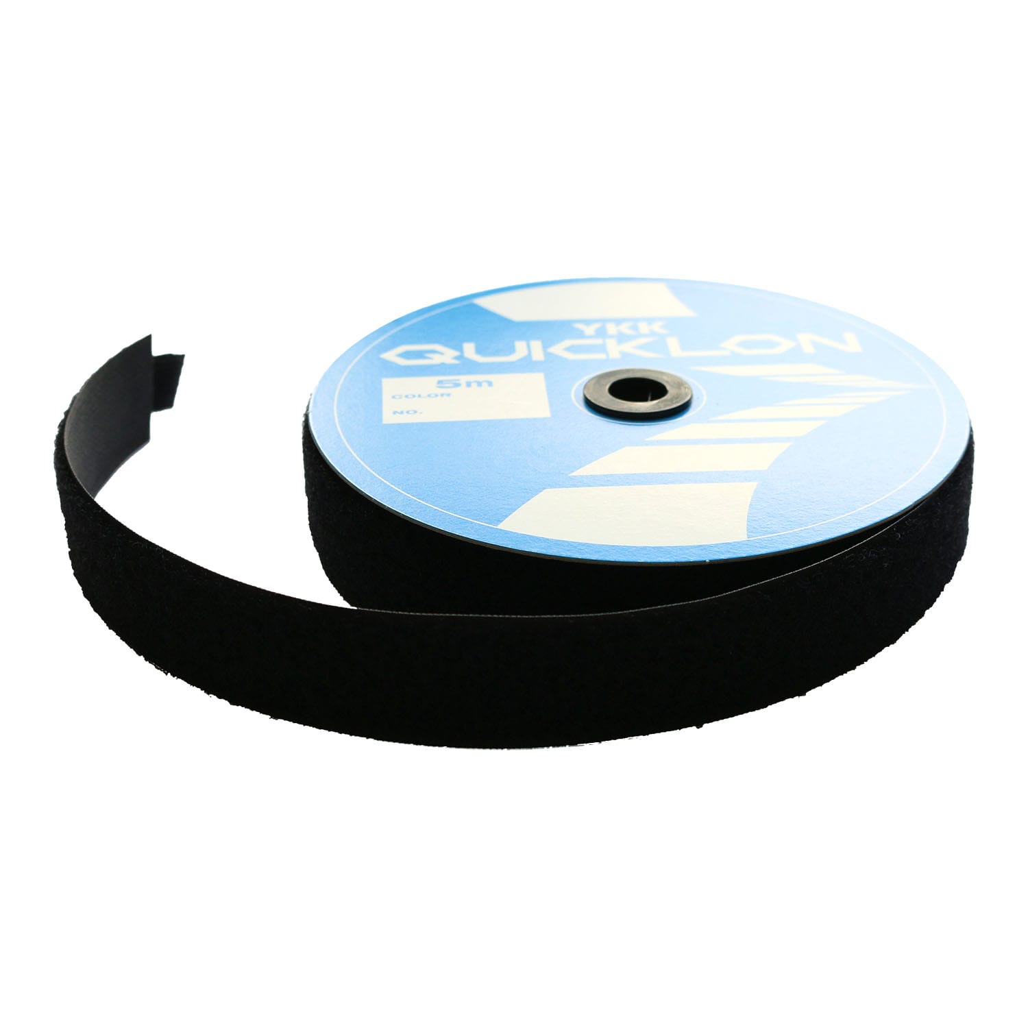 日本紐釦貿易 Y.K.K クイックロン モヘア B面 縫い付けタイプ 黒 巾2.5cm×5m巻 QN25-580-5B （ご注文単位1巻）【直送品】