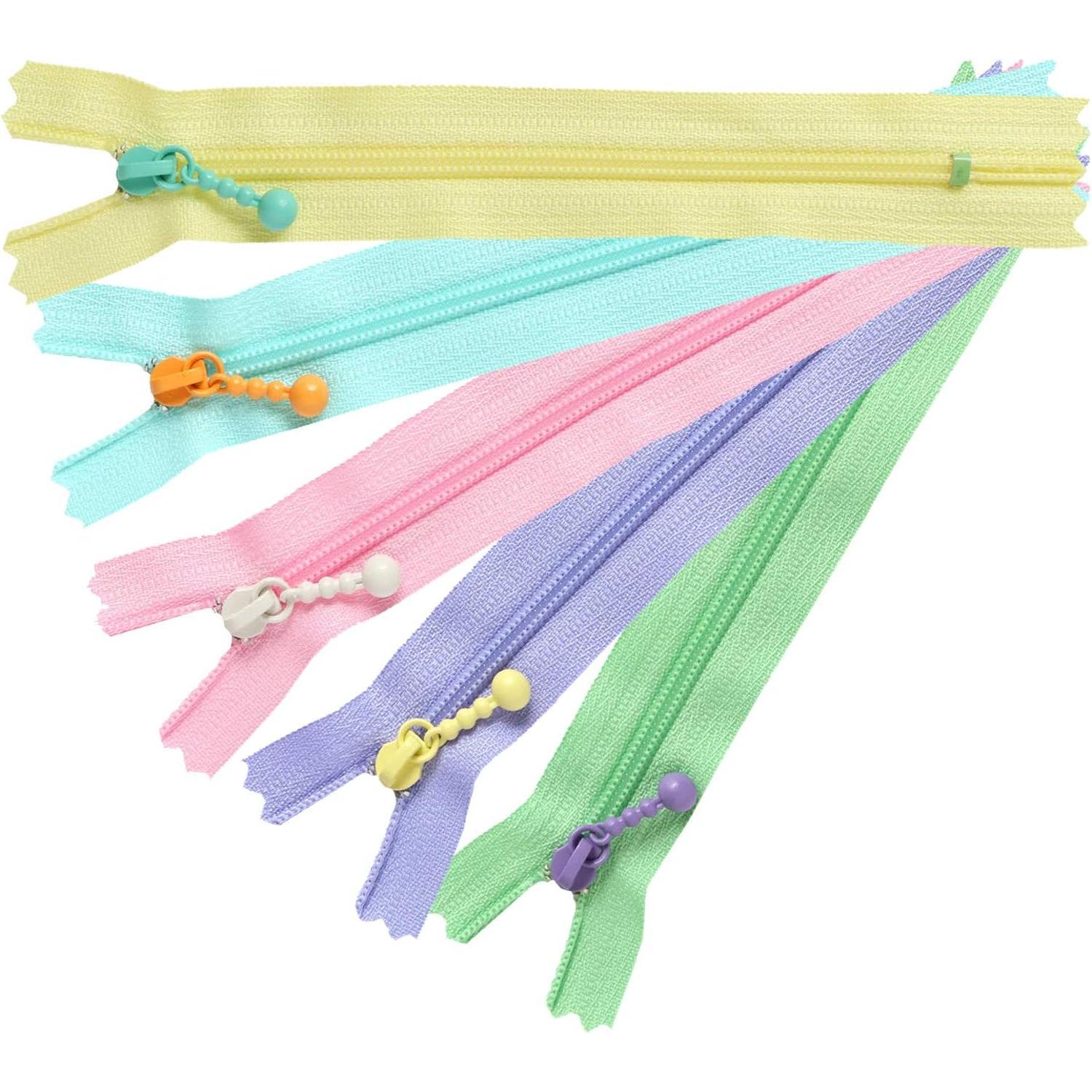 日本紐釦貿易 Y.K.K ポーチ用カラフルファスナー 14cm 5色各1本セット 3CF14-COMIX-2 （ご注文単位1束）【直送品】