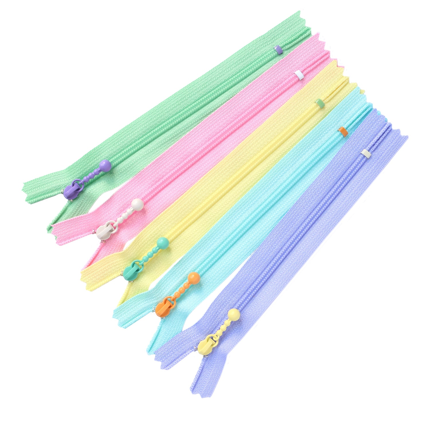 日本紐釦貿易 Y.K.K ポーチ用カラフルファスナー 14cm 5色各1本セット 3CF14-COMIX-2 (ご注文単位1束)【直送品】