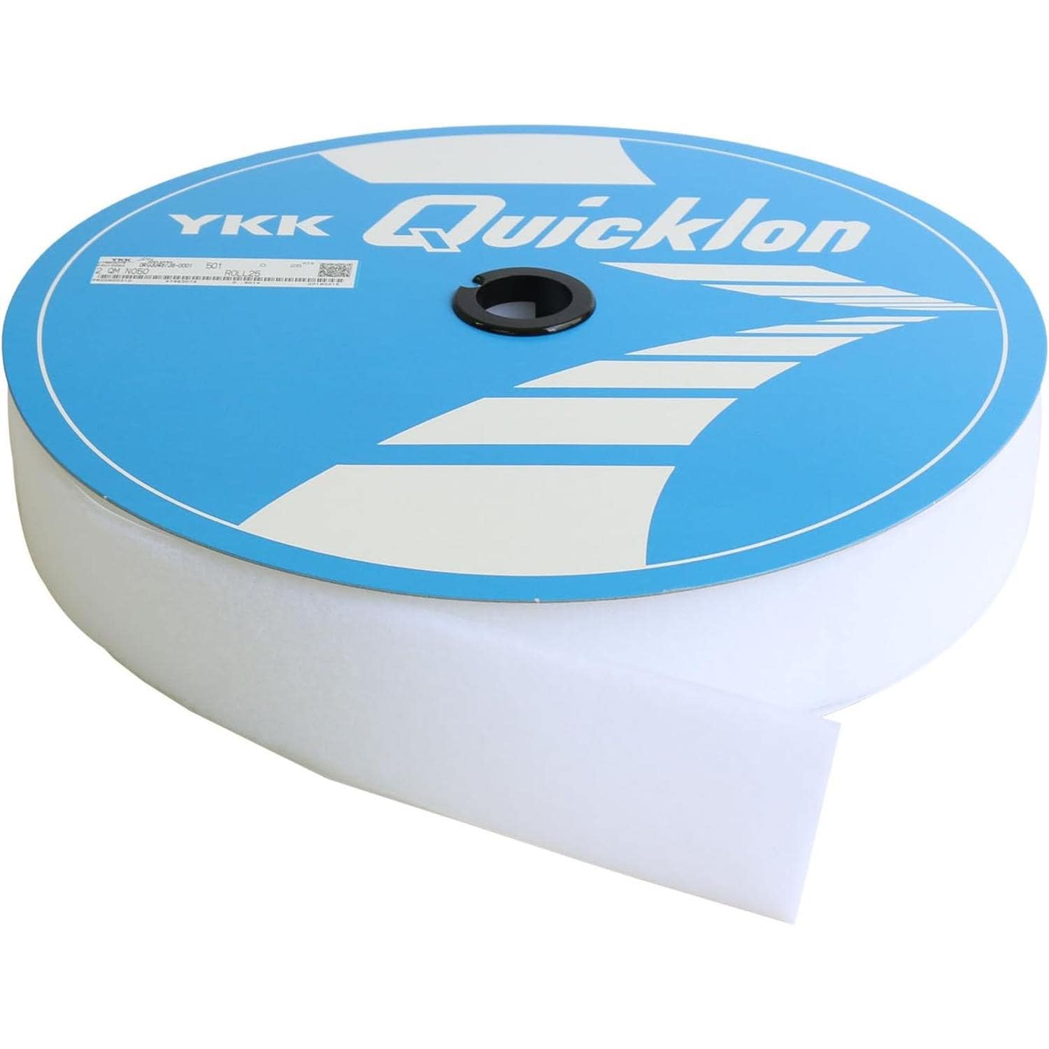 日本紐釦貿易 Y.K.K クイックロンモヘア B面 縫い付けタイプ 白 巾5cm×25m巻 QN50-501-25B (ご注文単位1巻)【直送品】